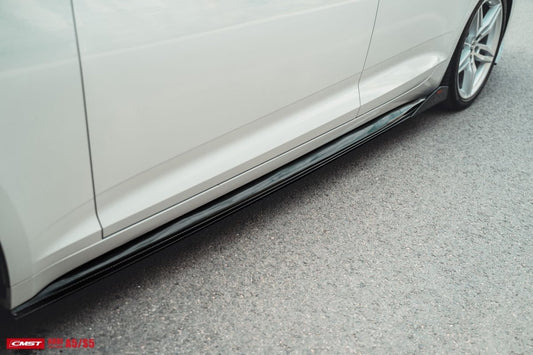 Audi S5 A5 S-line B9 2017 2018 2019 with Aftermarket Parts - Side Skirts Carbon Fiber from CMST Tuning