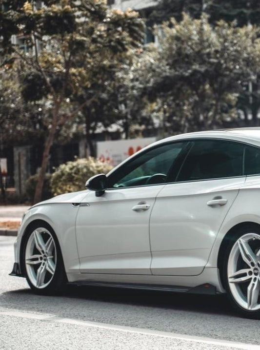 Audi S5 A5 S-line B9 2017 2018 2019 with Aftermarket Parts - Side Skirts Carbon Fiber from CMST Tuning