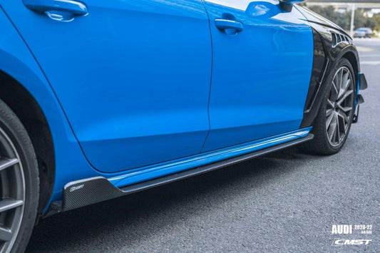 Audi S4 A4 B9.5 2020-ON with Aftermarket Parts - Side Skirts Carbon Fiber from CMST Tuning