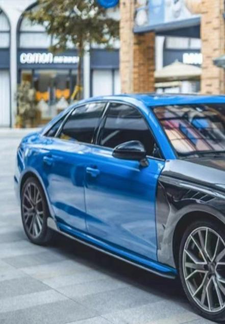 Audi S4 A4 B9.5 2020-ON with Aftermarket Parts - Side Skirts Carbon Fiber from CMST Tuning