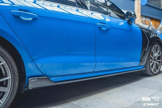 Audi S4 A4 B9.5 2020-ON with Aftermarket Parts - Side Skirts Carbon Fiber from CMST Tuning
