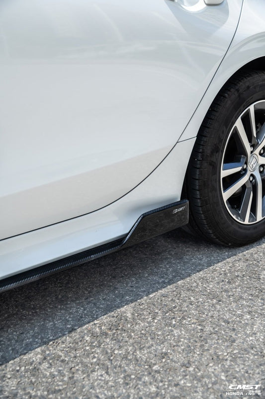 Honda Civic 11th Gen FE1 FE2 FE4 2022-ON with Aftermarket Parts - Side Skirts Carbon Fiber / FRP from CMST Tuning