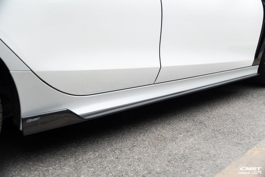 Honda Civic 11th Gen FE1 FE2 FE4 2022-ON with Aftermarket Parts - Side Skirts Carbon Fiber / FRP from CMST Tuning