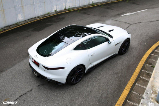 Jaguar F-Type SVR R S Base 2014-2020 with Aftermarket Parts - Side Skirts Carbon Fiber / FRP from CMST Tuning
