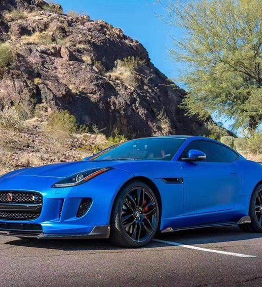 Jaguar F-Type SVR R S Base 2014-2020 with Aftermarket Parts - Side Skirts Carbon Fiber / FRP from CMST Tuning