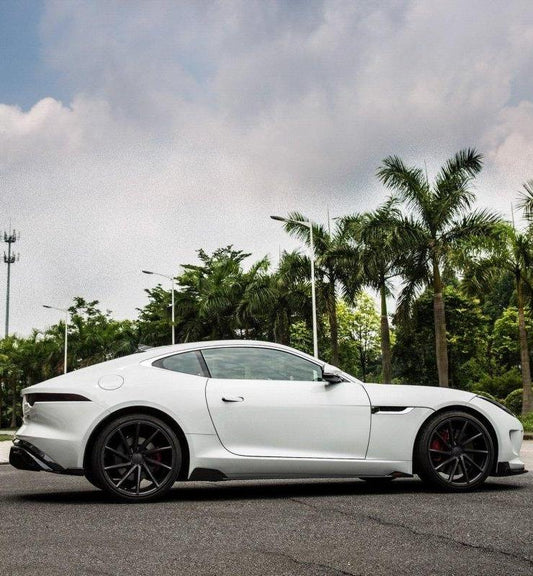Jaguar F-Type SVR R S Base 2014-2020 with Aftermarket Parts - Side Skirts Carbon Fiber / FRP from CMST Tuning
