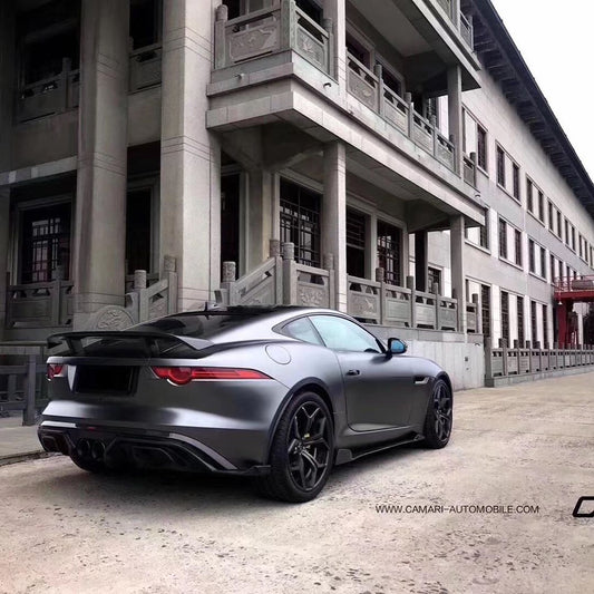 Jaguar F-Type SVR R S Base 2014-2020 with Aftermarket Parts - Side Skirts Carbon Fiber / FRP from CMST Tuning
