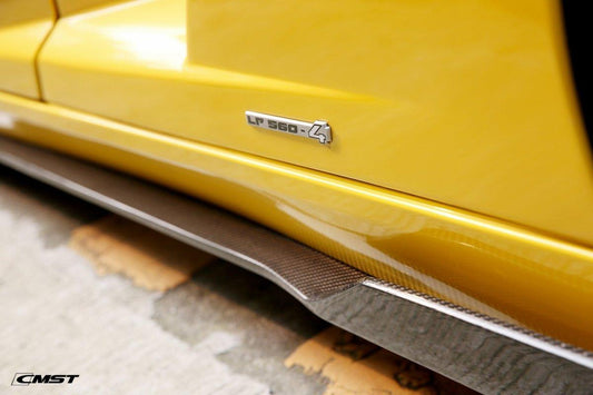 Lamborghini Gallardo 2009-2014 with Aftermarket Parts - Side Skirts Carbon Fiber / FRP from CMST Tuning