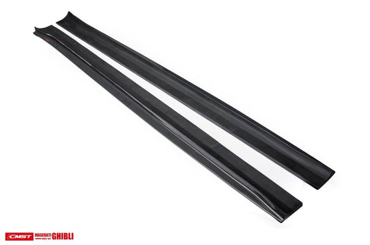 Maserati Ghibli 2018-ON with Aftermarket Parts - Side Skirts Carbon Fiber / FRP from CMST Tuning