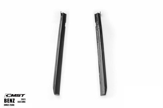 Mercedes Benz E-Class E63S E63 E53 E43 AMG E550 E450 E400 E350 E300 W213 2017-2023 with Aftermarket Parts - Carbon Fiber FRP Side Skirts from CMST Tuning
