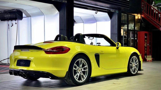 Porsche 981 Boxster (Base / S / GTS / Spyder) 2012 2013 2014 2015 2016 with Aftermarket Parts - Side Skirts Carbon Fiber / FRP from CMST Tuning