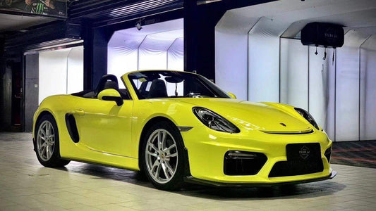 Porsche 981 Boxster (Base / S / GTS / Spyder) 2012 2013 2014 2015 2016 with Aftermarket Parts - Side Skirts Carbon Fiber / FRP from CMST Tuning