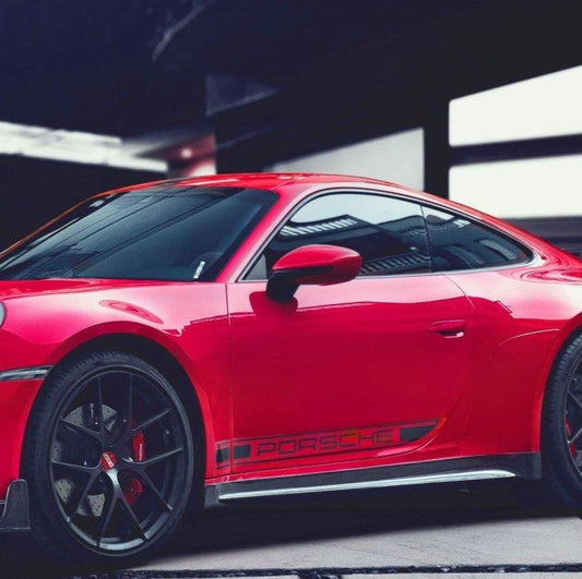 Porsche 911 992 992.1 Carerra Base/S/T/4/4S/Targa 4/Targa 4S/GTS 2020-2024 & 911 992 992.2 Carerra Base/S/T/4/4S/Targa 4/Targa 4S/GTS 2025-ON with Aftermarket Parts - Carbon Fiber & FRP Side Skirts from CMST Tuning
