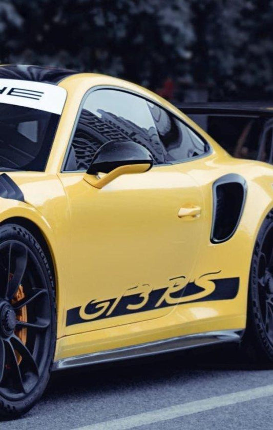 Porsche 991 991.1 911 Turbo/Turbo S/GT3RS 2012-2016 & 991 991.2 911 Turbo/Turbo S/GT3RS/GT2RS 2017-2019 with Aftermarket Parts - Vacuumed Carbon & FPR Side Skirts from CMST Tuning