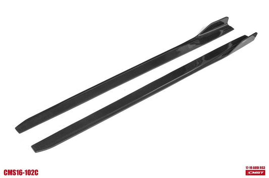 Audi RS3 8V.5 2018 2019 2020 with Aftermarket Parts - Side Skirts Carbon Fiber from CMST Tuning