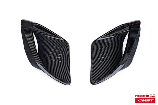 Porsche 991 991.1 911 Turbo/Turbo S/GT3RS 2012-2016 991 991.2 911 Turbo/Turbo S/GT3RS/GT2RS 2017-2019 with Aftermarket Parts - Carbon Fiber Side Vents from CMST Tuning