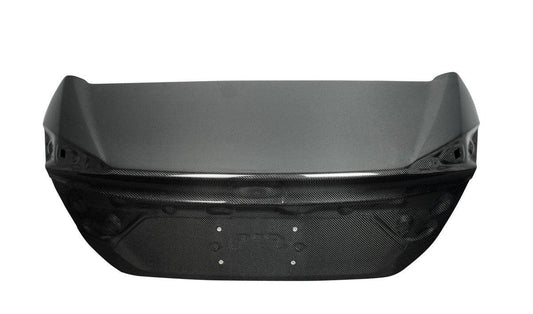 Honda Civic 10th Gen FC1 FC2 FC5 FC6 2016-2021 & FC3 FC4 2017-2021 with Aftermarket Parts - Trunk Lid Carbon Fiber / FRP from CMST Tuning