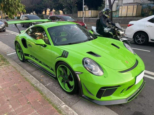 Porsche 991.2 911 GT3RS 2017-2019 with Aftermarket Parts - Vacuumed Carbon & FRP Upper Valences from CMST Tuning