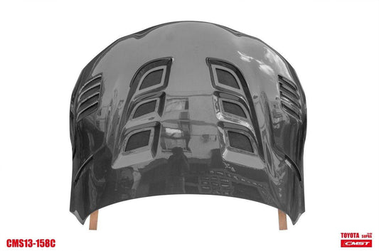 Toyota Supra MK5 A90 A91 3.0 2.0 2020-ON with Aftermarket Parts - V1 Vented Style Hood Bonnet Carbon Fiber / FRP from CMST Tuning