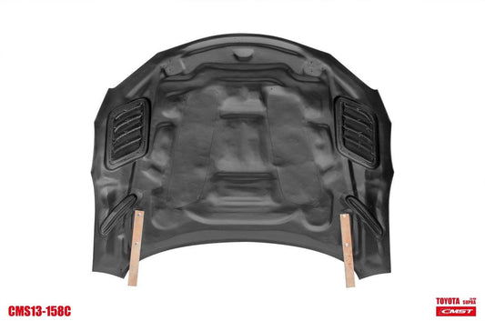 Toyota Supra MK5 A90 A91 3.0 2.0 2020-ON with Aftermarket Parts - V1 Vented Style Hood Bonnet Carbon Fiber / FRP from CMST Tuning