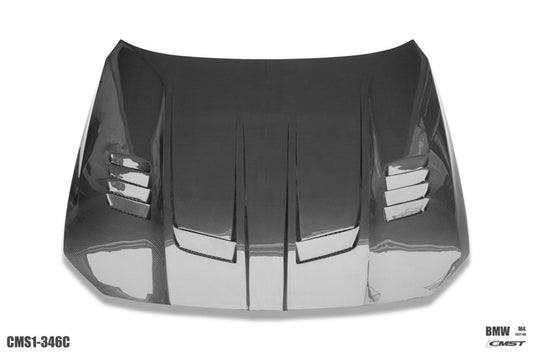 BMW M3/M3C G80 G81 2021-ON & M4/M4C G82/G83 2021-ON with Aftermarket Parts - V2 Style Carbon Fiber & FRP Hood Bonnet from CMST Tuning