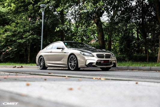 BMW 6 Series B6 650 640 F13 & 6 Series F12 M6 650 640 F13 & 6 Series F06 M6 Alpina B6 Gran Coupe 650 640 F13 2012 2013 2014 2015 2016 2017 2018 2019 with Aftermarket Parts - Hood Bonnet Carbon Fiber from CMST Tuning