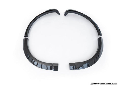 Tesla Model X Plaid Long Range Base 2022 With sensors & 2023-ON Without sensors with Aftermarket Parts - Widebody Wheel Arches Carbon Fiber / FRP from CMST Tuning