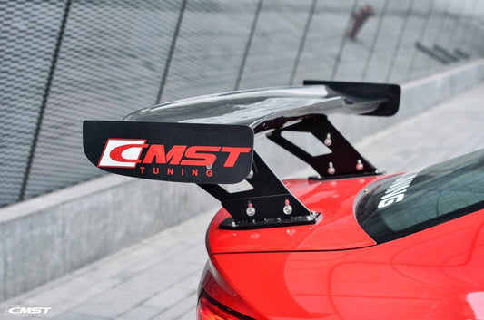 Audi RS3 S3 A3 8V/8V.5 2014 2015 2016 2017 2018 2019 2020 with Aftermarket Parts - V1 Style Rear Wing Carbon Fiber from CMST Tuning