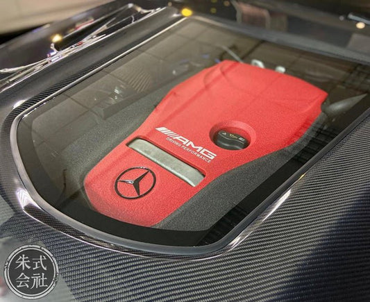 Mercedes Benz C-Class C43 C400 C300 W205 2015-2021 Sedan & C-Class C43 C300 W205 2016-2022 Coupe Convertible (suitable for both pre-facelift and facelift) with Aftermarket Parts - V1 Style Carbon Fiber / FRP Hood from CMST Tuning