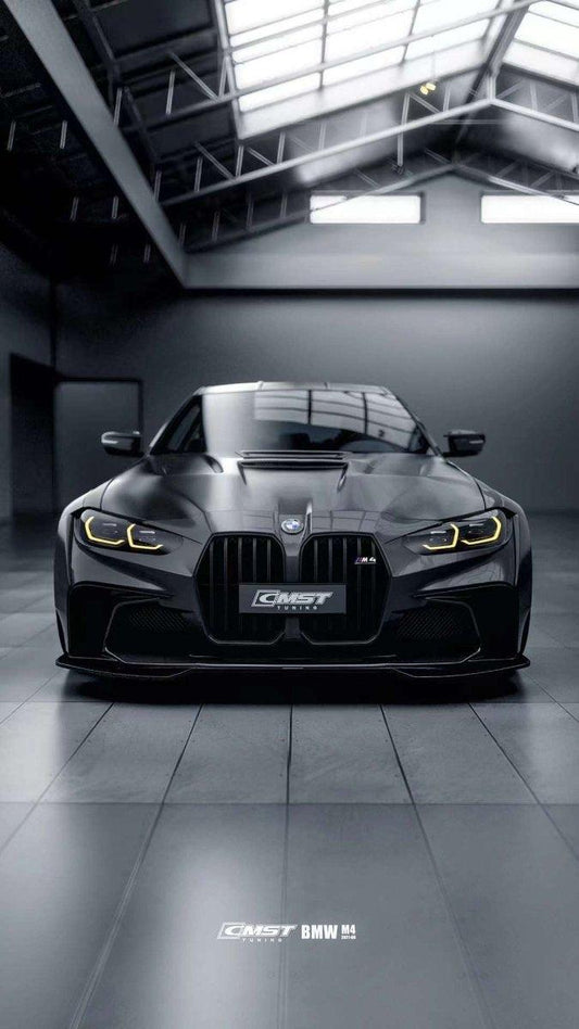 BMW M3 / M3C G80 G81 2021-ON & M4 / M4C G82 G83 2021-ON with Aftermarket Parts - Carbon Fiber & FRP Front Bumper Set from CMST Tuning