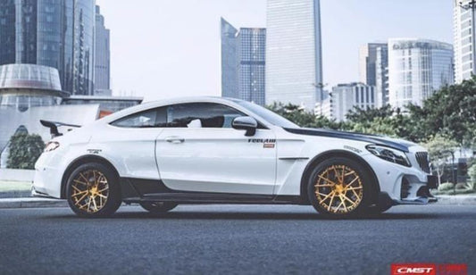 Mercedes Benz C-Class C43 C400 C300 W205 2015-2021 Sedan & C-Class C43 C300 W205 2016-2022 Coupe Convertible (suitable for both pre-facelift and facelift, only to be installed with CMST AMG GTR Style Bumper CMS2-210) with Aftermarket Parts - GTR Style Front Bumper & Front Lip Carbon Fiber/FRP/PP from CMST Tuning