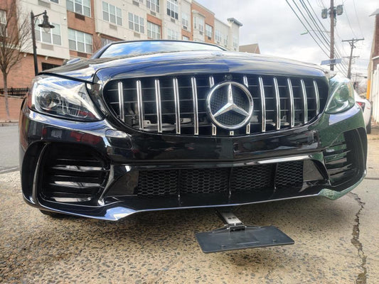 Mercedes Benz C-Class C43 C400 C300 W205 2015-2021 Sedan & C-Class C43 C300 W205 2016-2022 Coupe Convertible (suitable for both pre-facelift and facelift, only to be installed with CMST AMG GTR Style Bumper CMS2-210) with Aftermarket Parts - GTR Style Front Bumper & Front Lip Carbon Fiber/FRP/PP from CMST Tuning