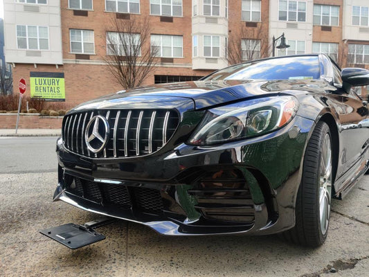Mercedes Benz C-Class C43 C400 C300 W205 2015-2021 Sedan & C-Class C43 C300 W205 2016-2022 Coupe Convertible (suitable for both pre-facelift and facelift, only to be installed with CMST AMG GTR Style Bumper CMS2-210) with Aftermarket Parts - GTR Style Front Bumper & Front Lip Carbon Fiber/FRP/PP from CMST Tuning