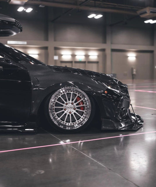 Honda Civic Type-R FK8 2017-2021 with Aftermarket Parts - Front Fenders Carbon Fiber/FRP from CMST Tuning