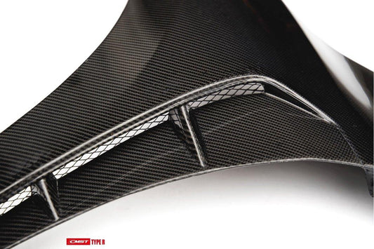 Honda Civic Type-R FK8 2017-2021 with Aftermarket Parts - Front Fenders Carbon Fiber/FRP from CMST Tuning