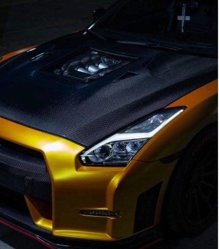 Upgrade Your Nissan GTR Nismo Black Edition Track Eidtion Premium Base 2008-2016 (for installation on 2017-2024 vehicles, 2008-2016 front bumper is recommended) with Aftermarket Parts - Tempered Clearview Glass Style Hood Bonnet Carbon Fiber / FRP from CMST Tuning
