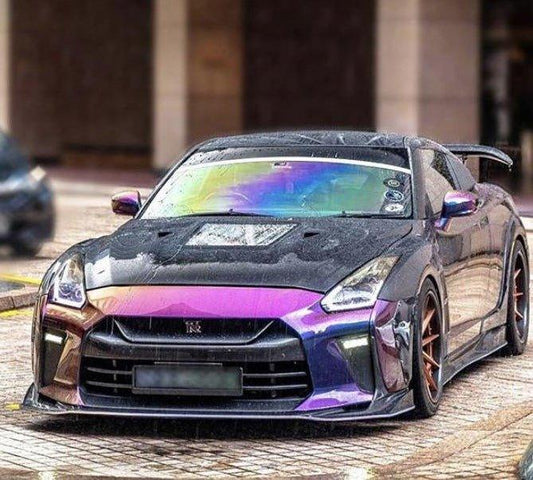 Upgrade Your Nissan GTR Nismo Black Edition Track Eidtion Premium Base 2008-2016 (for installation on 2017-2024 vehicles, 2008-2016 front bumper is recommended) with Aftermarket Parts - Tempered Clearview Glass Style Hood Bonnet Carbon Fiber / FRP from CMST Tuning