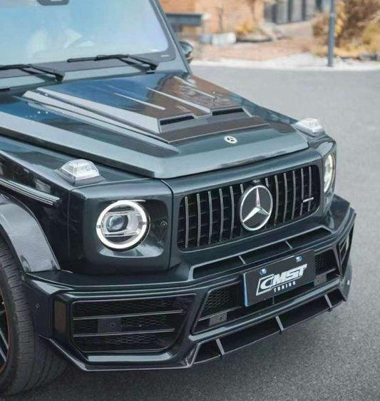 Mercedes Benz G63 AMG W463 W464 2019-ON with Aftermarket Parts - Front Bumper & Lip Carbon Fiber/FRP from CMST Tuning