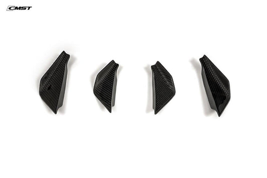 Aston Martin DB11 V8 V12 2017 2018 2019 2020 2021 2022 2023 with Aftermarket Parts - Front Canards Pre-preg Carbon Fiber from CMST Tuning