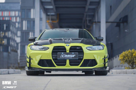 BMW M3 M3C G80 G81 2021-ON & M4 M4C G82 G83 2021-ON with Aftermarket Parts - Front Canards Carbon Fiber / FRP from CMST Tuning