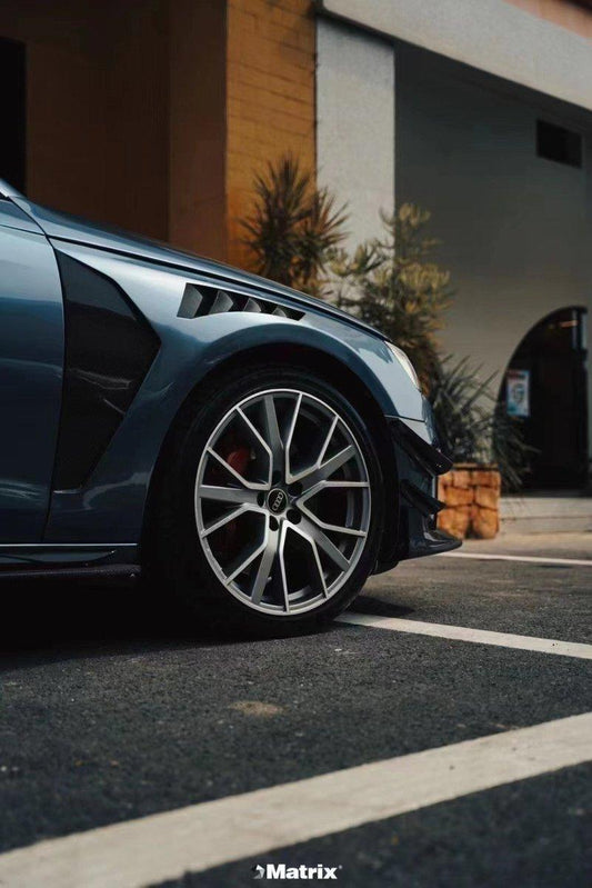 Audi S4 A4 B9.5 2020-ON with Aftermarket Parts - Real Front Fenders Carbon Fiber from CMST Tuning