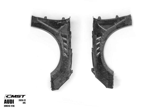 Audi S4 A4 B9.5 2020-ON with Aftermarket Parts - Real Front Fenders Carbon Fiber from CMST Tuning