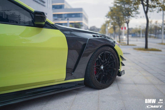 BMW M4 / M4C / M4CS G82 G83 2021-ON with Aftermarket Parts - Front Fenders Carbon Fiber / FRP from CMST Tuning