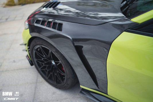 BMW M4 / M4C / M4CS G82 G83 2021-ON with Aftermarket Parts - Front Fenders Carbon Fiber / FRP from CMST Tuning