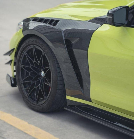 BMW M4 / M4C / M4CS G82 G83 2021-ON with Aftermarket Parts - Front Fenders Carbon Fiber / FRP from CMST Tuning