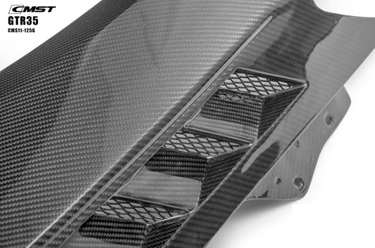 Nissan GTR Nismo T-Spec Black Edition Track Eidtion Premium Pure 2008-2023 with Aftermarket Parts - Vented Style Front Fenders Carbon Fiber / FRP from CMST Tuning