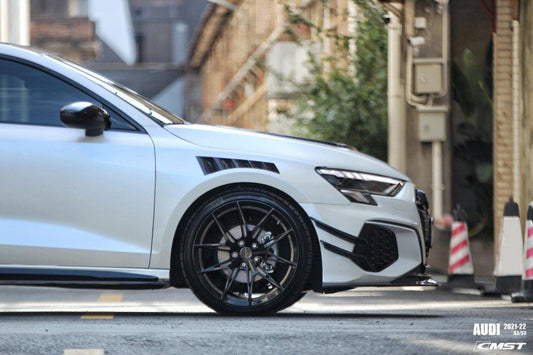 Audi S3 A3 8Y 2021-ON with Aftermarket Parts - Front Fenders Carbon Fiber from CMST Tuning