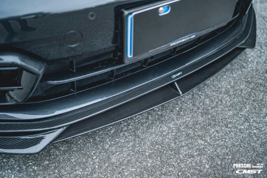Porsche Panamera 971 971.2 RWD/Base/4/4S 2021-2023 with Aftermarket Parts - Pre-preg Carbon & FRP Front Lip from CMST Tuning