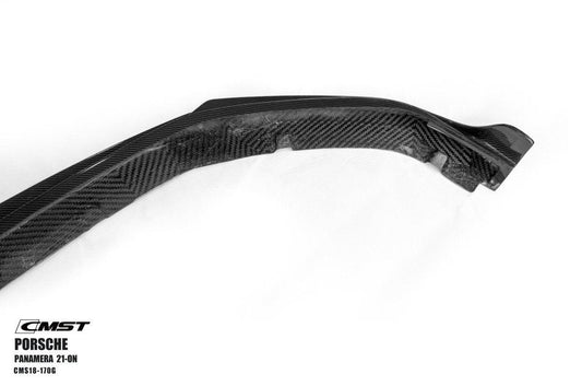 Porsche Panamera 971 971.2 RWD/Base/4/4S 2021-2023 with Aftermarket Parts - Pre-preg Carbon & FRP Front Lip from CMST Tuning