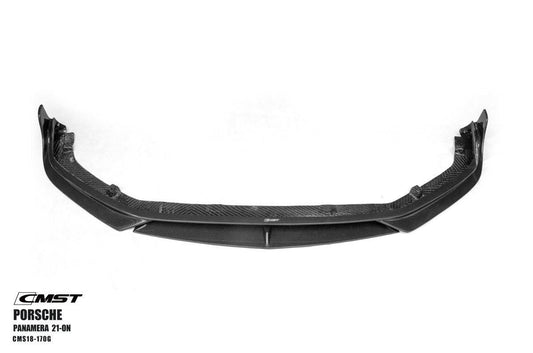 Porsche Panamera 971 971.2 RWD/Base/4/4S 2021-2023 with Aftermarket Parts - Pre-preg Carbon & FRP Front Lip from CMST Tuning
